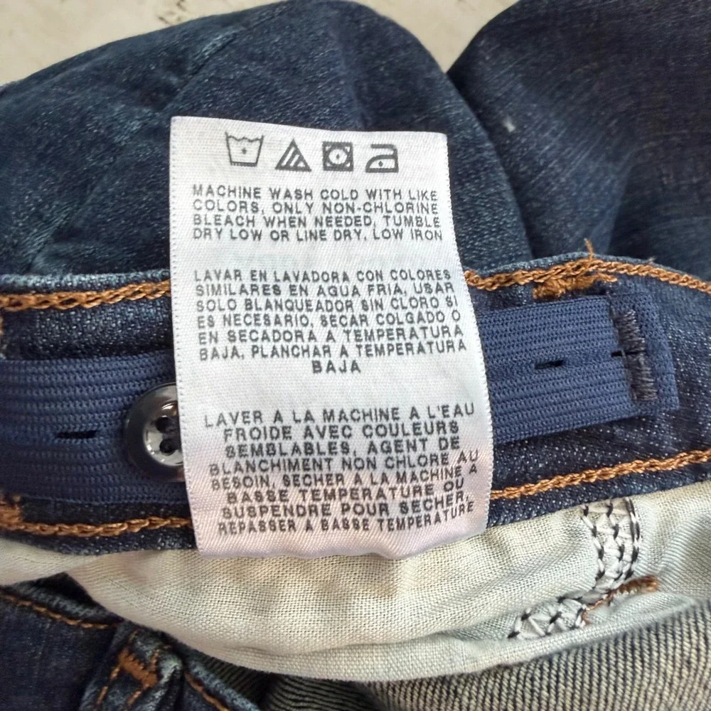 Wrangler‎ Jeans Boys 14 Husky Dark Wash Bootcut Adjustable Waist Denim Western